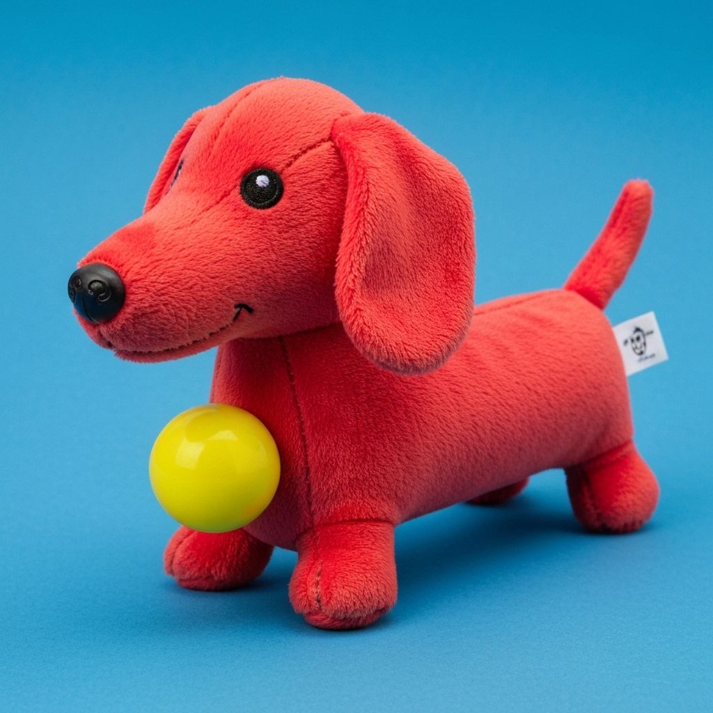 Dachshund Plush Squeaky Toy